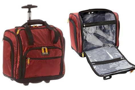 travel bag or suitcase|foldable underseat travel bag.